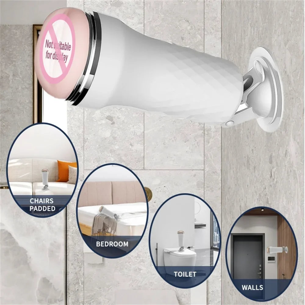 Dual-Channel Realistic Rubber Stroker Cup