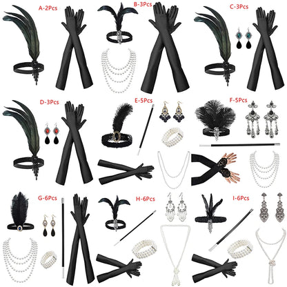 1920s Flapper Cosplay Accessory Set