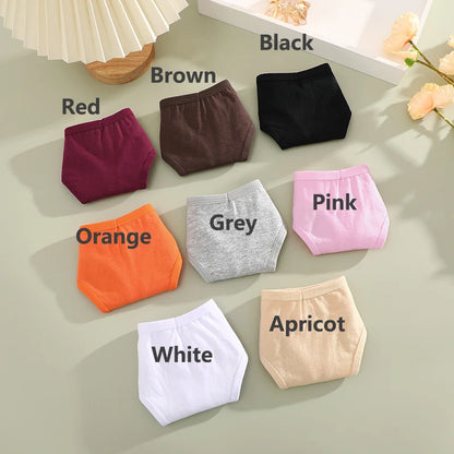 8PCS Women Cotton Thongs Sexy V Waist G-String Panties Seamless Soft Underwear for Women Solid Color Girls Intimates Lingerie