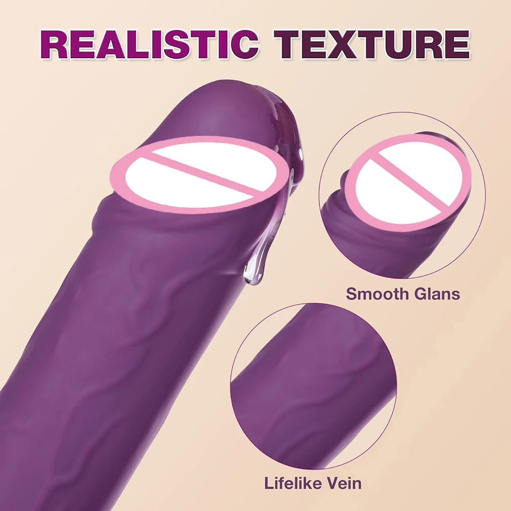 Realistic Telescopic Dildo 10 Vibration Modes