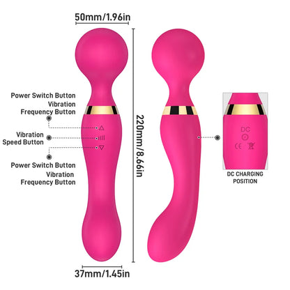 10-Frequency Magic Wand Vibrators