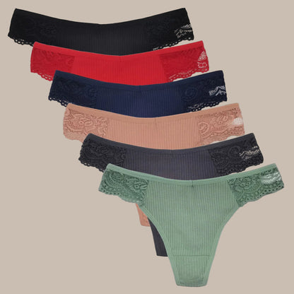5 PCS/Set Women's Panties Sexy Lingerie Female Underpants G-String Girl Pantys M-XL Cotton Thongs