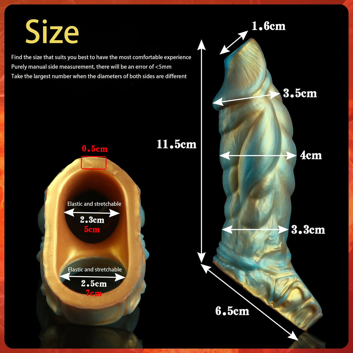 Fantasy Ribbed Silicone Sleeve Extender