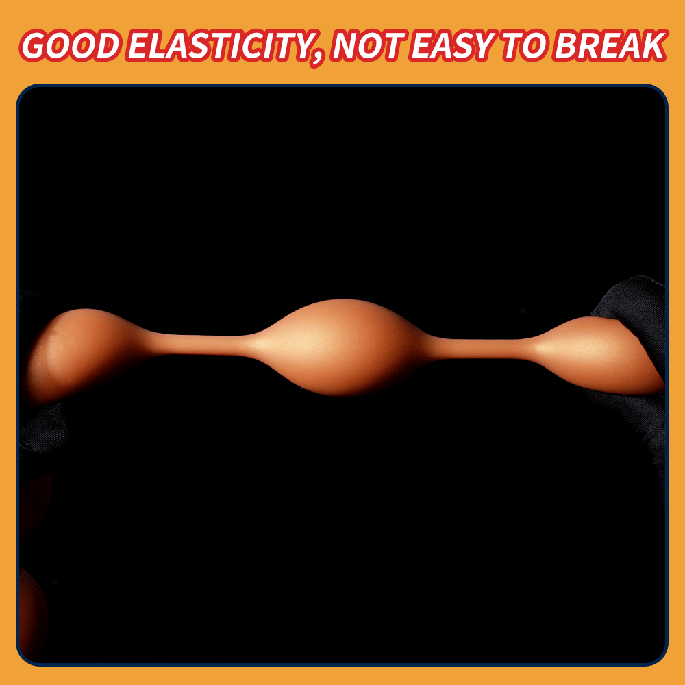 Extra-Long Soft Silicone Beaded Plug
