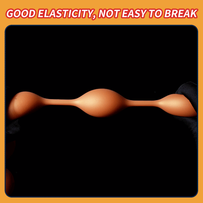 Extra-Long Soft Silicone Beaded Plug