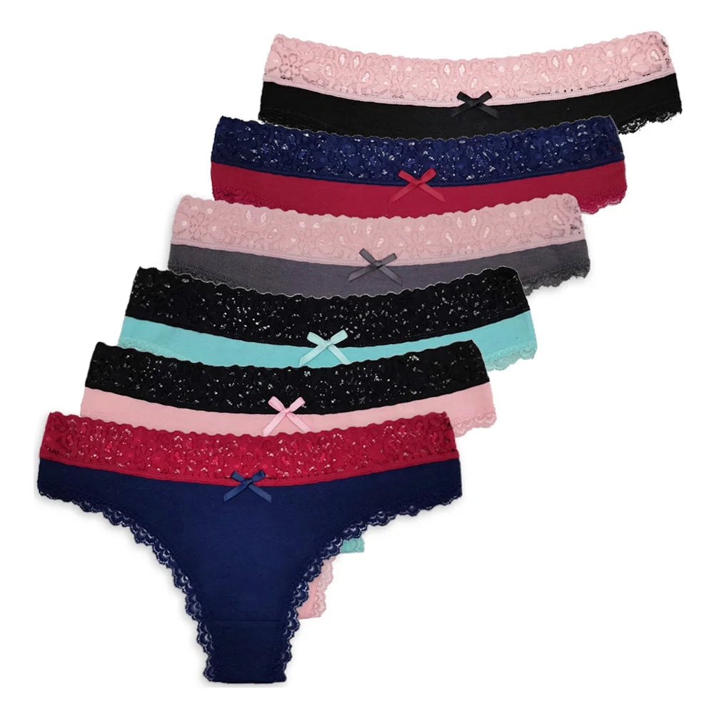 5 PCS/Set Women's Panties Sexy Lingerie Female Underpants G-String Girl Pantys M-XL Cotton Thongs