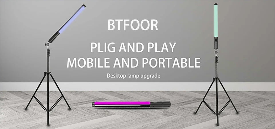 Handheld LED Light Wand with Tripod