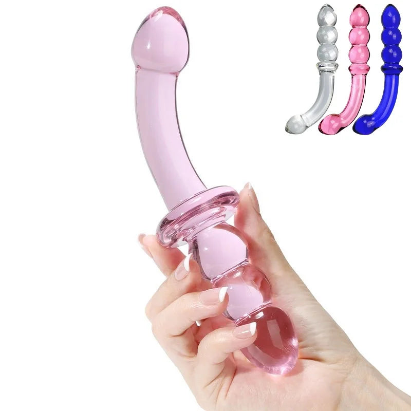 Crystal Glass Plug for Adults