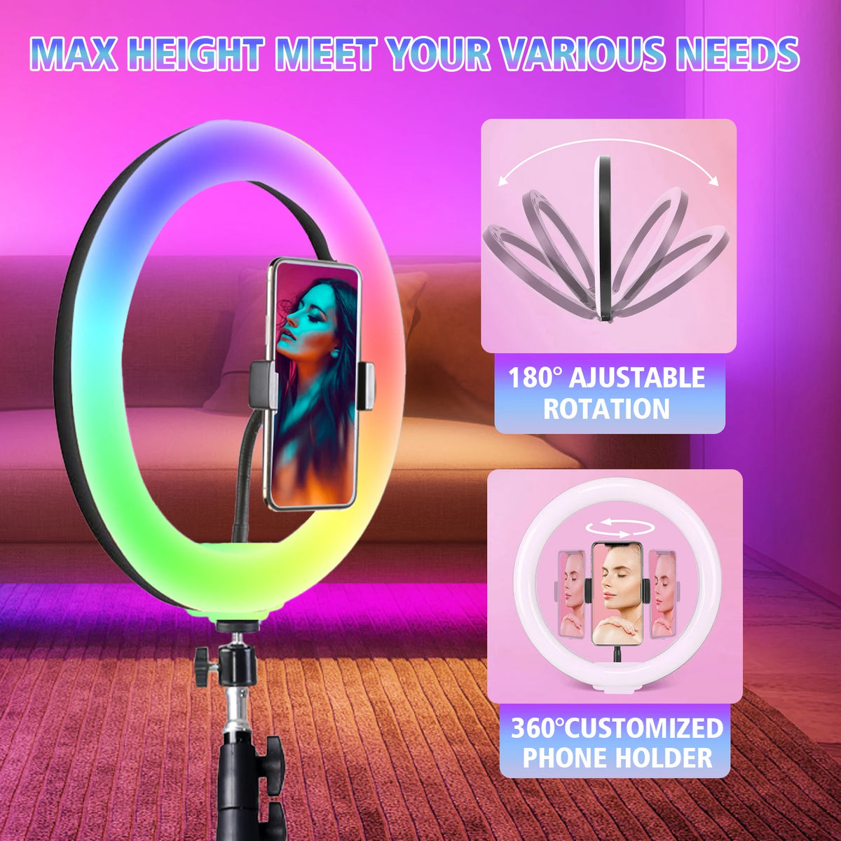LED Ring Light 10 Tripod