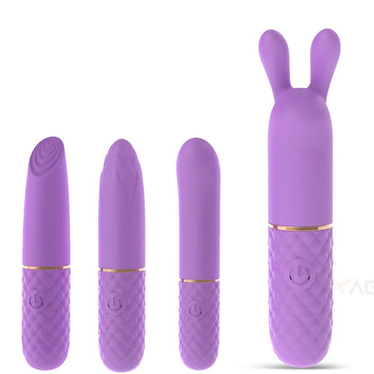 Mini Bullet Vibrator for Women Beginner G-Spot Nipple Clitoris Stimulator 8 Fast Seconds to Orgasm Female Sex Toys for Adults