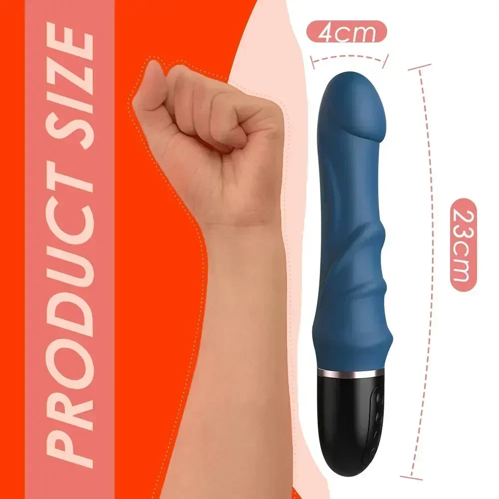 10-Mode Dual Stimulation Silicone Vibrator