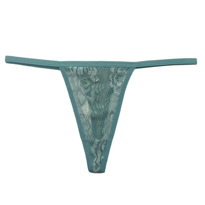 5 Pcs/lot Low Waist Lace Panties Sexy Underwear M-XL Transparent Underpants Lace Comfortable Thongs Ladies Lingerie