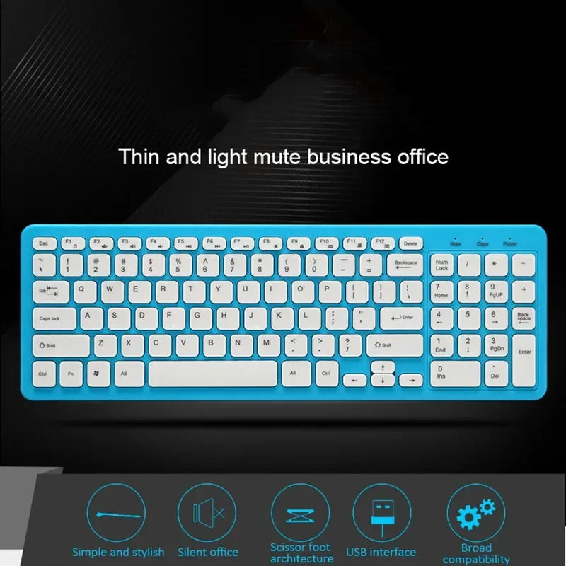 Silent Slim Wireless Keyboard