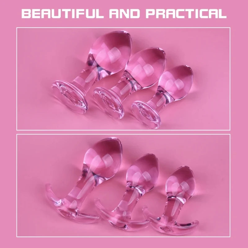 Stylish Style Crystal Glass Plug