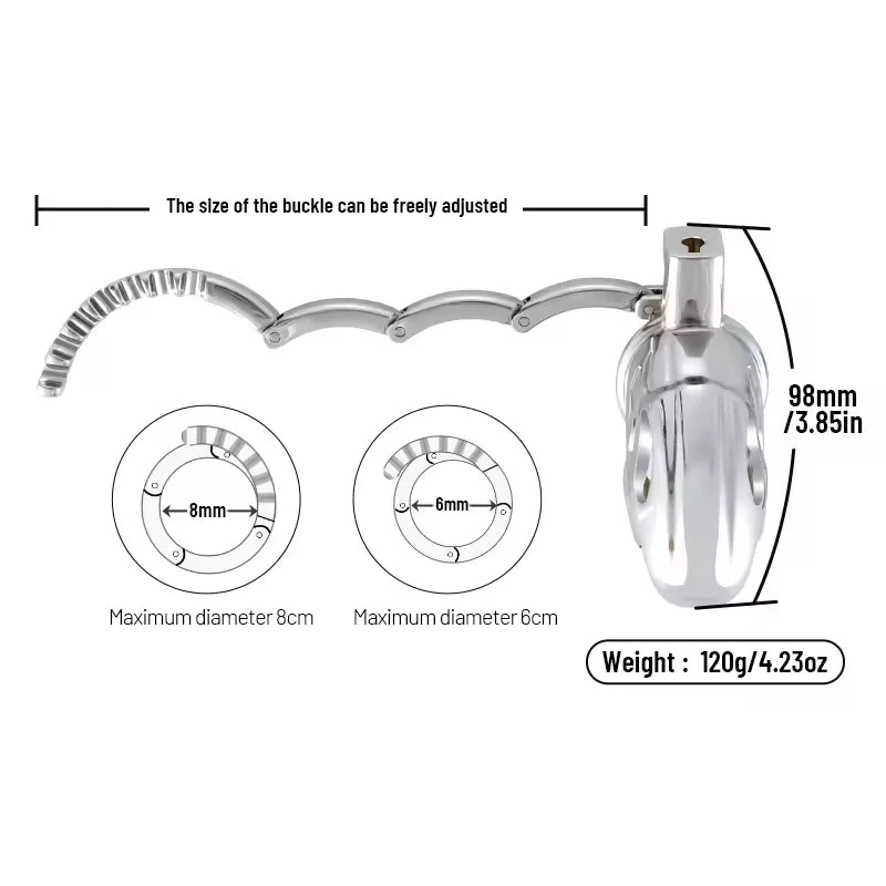 Premium Aluminum Chastity Cage