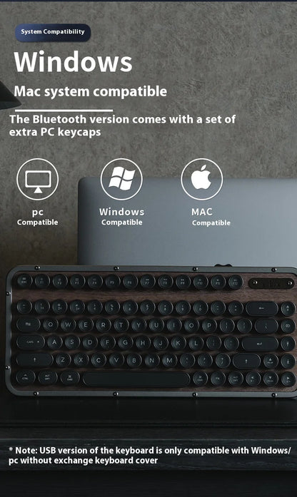 Premium handcrafted wood keyboard
