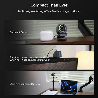 Camera with Dual Microphones & Autofocus
