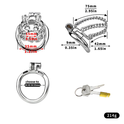 Binding Metal Chastity Cage
