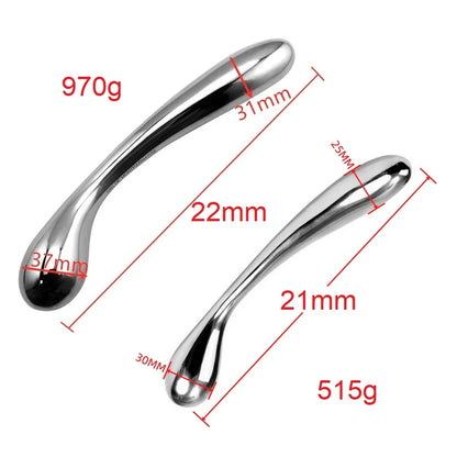Stainless Steel Dual-End Wand Massager