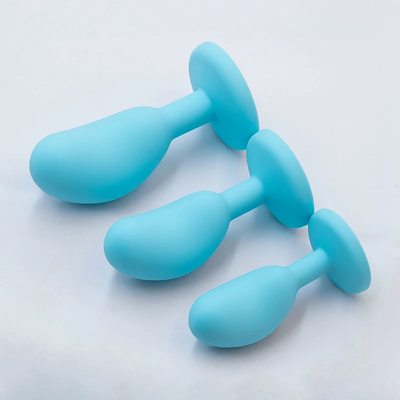 Silicone Anal Plug Anal Dildos Small Pea Shaped Butt Plug Crystal Base Sex Stopper Adult Toys Anal Toys Sex Toys For Woman