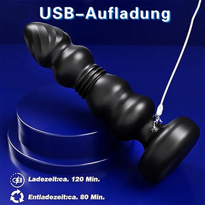 Telescopic Anal Plug Vibrator — Wireless Remote Control