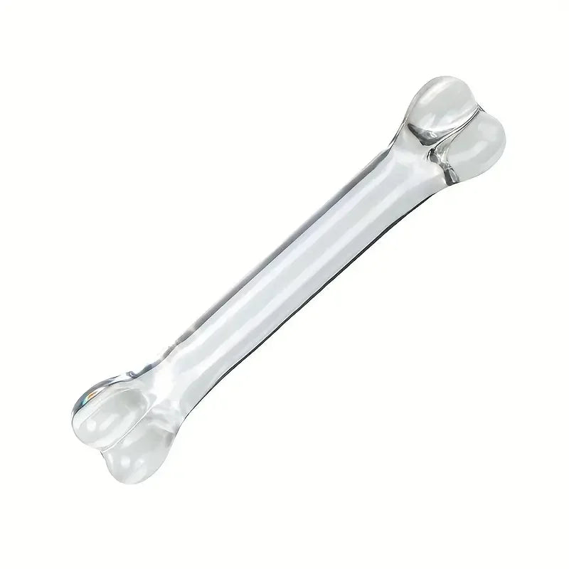 Double headed Glass Dildo Fake Penis Crystal Anal Beads Butt Plug Prostate Massager G Spot Female Masturbation Anus Sex Toys 18+