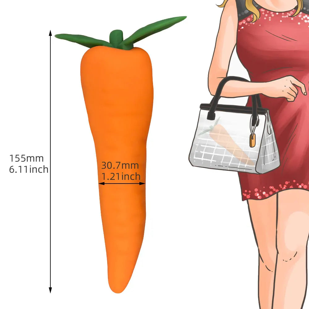 Carrot Silicone Vibrator — 7-Mode G-Spot and Nipple