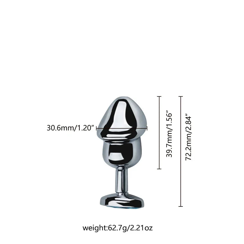 Stainless Steel Crystal Plug Set 3