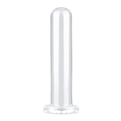 Smooth Test Tube Anal Plug Transparent Buttplug G-spot Stimulate Prostate Massager Sex Toy for Man Crystal Anal Dildo for Woman