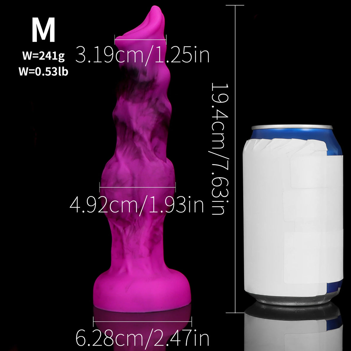 Wolf Dog Monster Fantasy Dildo — Liquid Silicone 4 Sizes