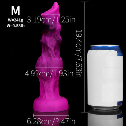 Wolf Dog Monster Fantasy Dildo — Liquid Silicone 4 Sizes
