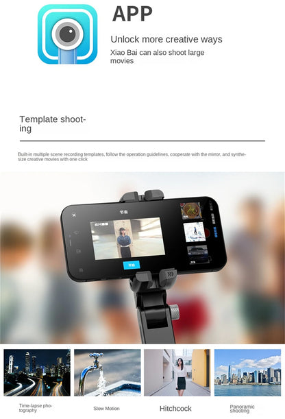 AI Adjustable Angle Smartphone Gimbal
