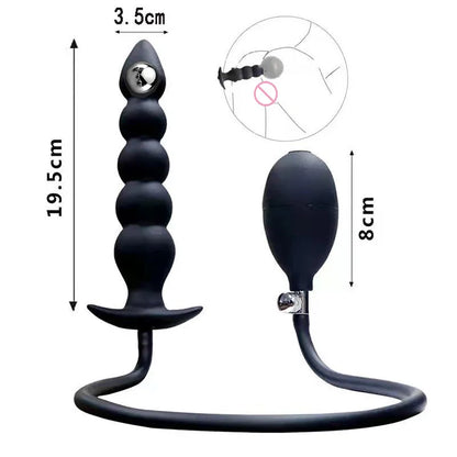 Inflatable Anal Plug — Hand Pump 4 Colours