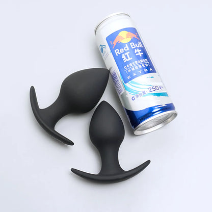 Hard Silicone Anal Training Plug — Progressive 5 Sizes