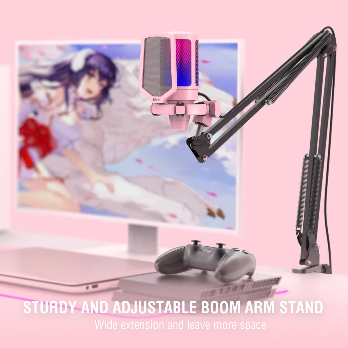 Microphone with RGB Lighting