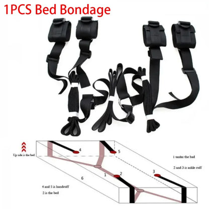 Bedroom Restraint Set – Cuffs & Straps Collection C