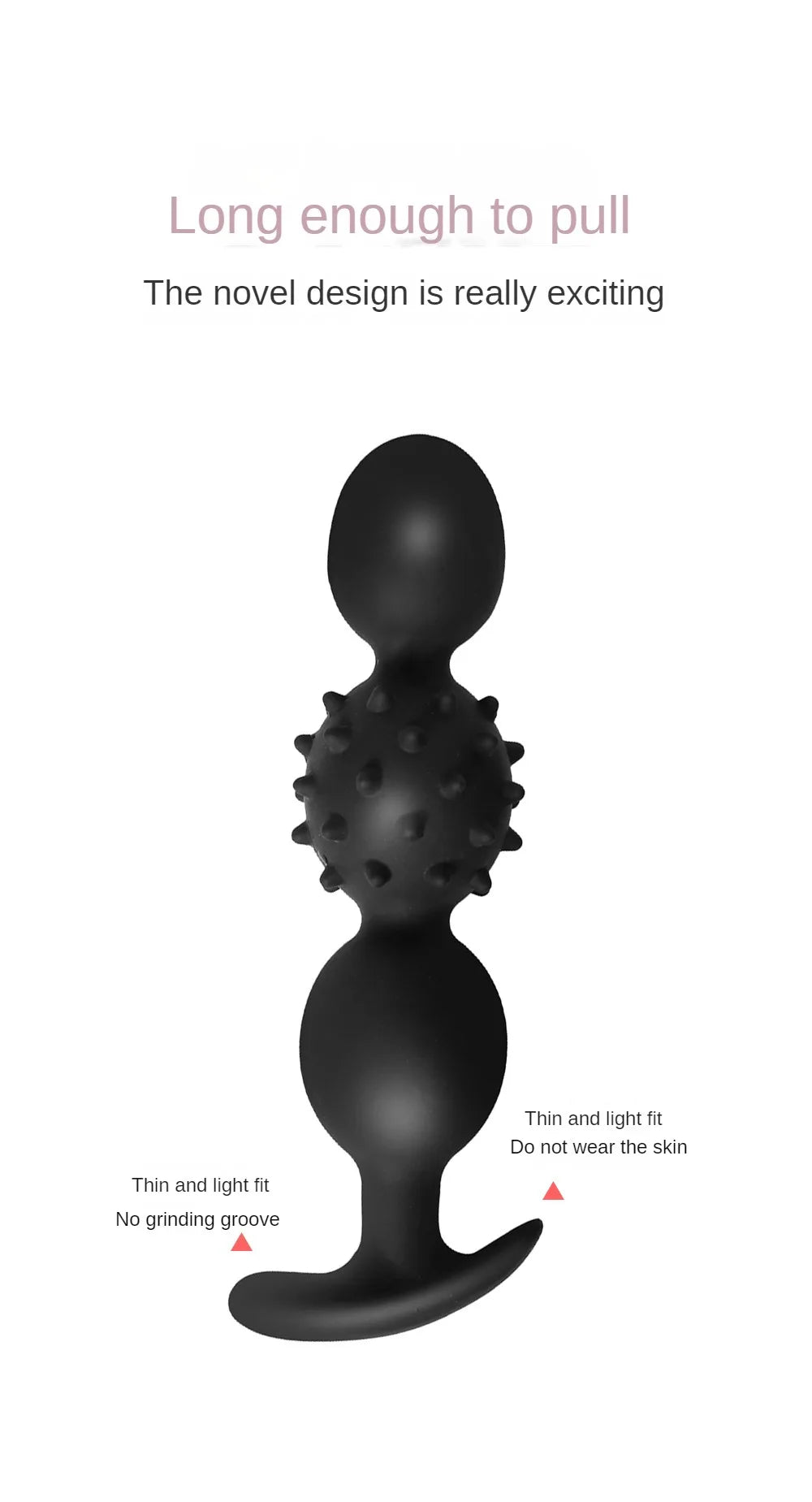Vibrating Silicone Plug Built In Ball