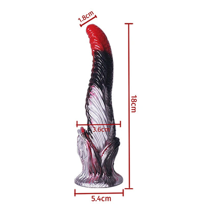 Soft Silicone Longer Tongue Dildo