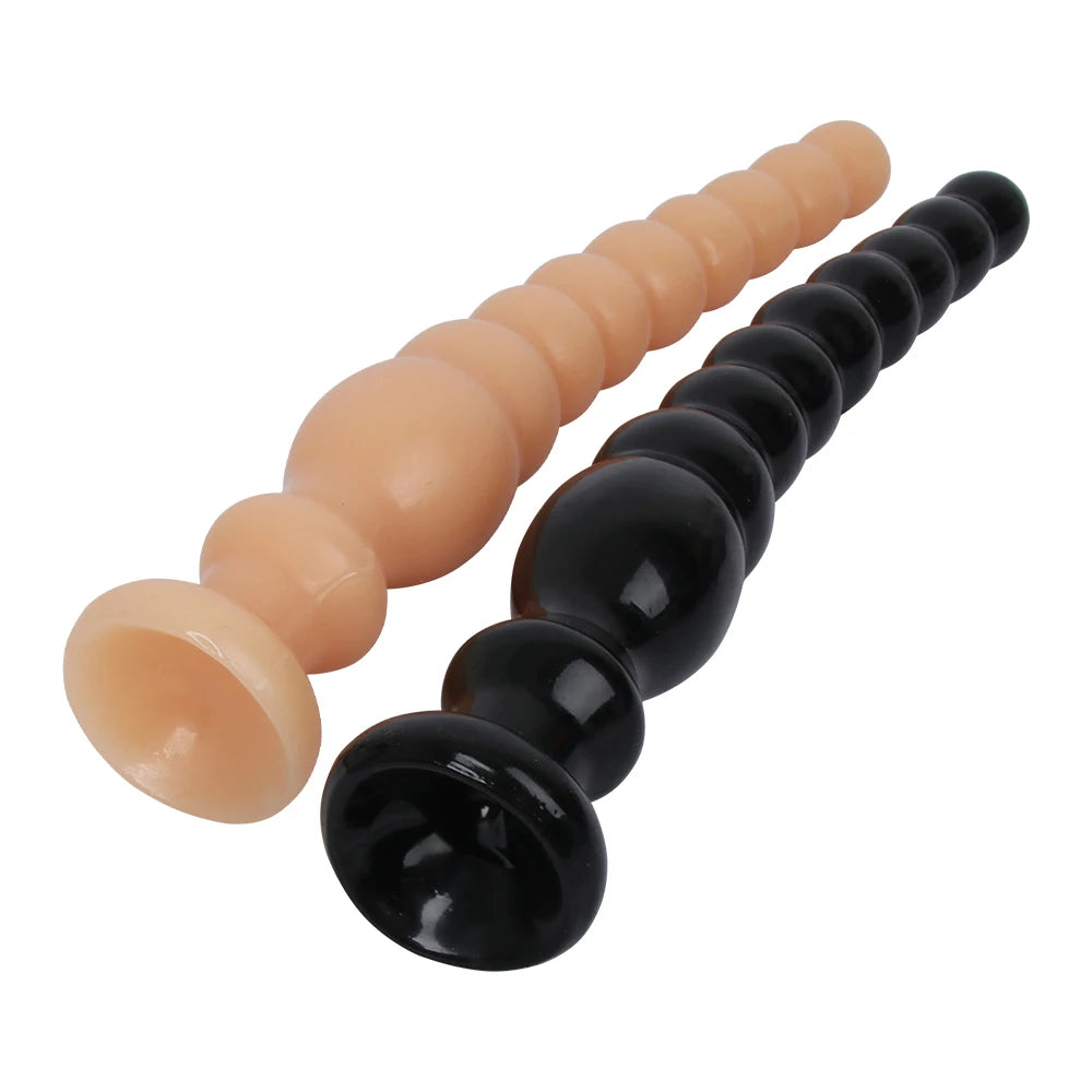 Long Graduated Anal Beads — Flexible PVC Four Styles