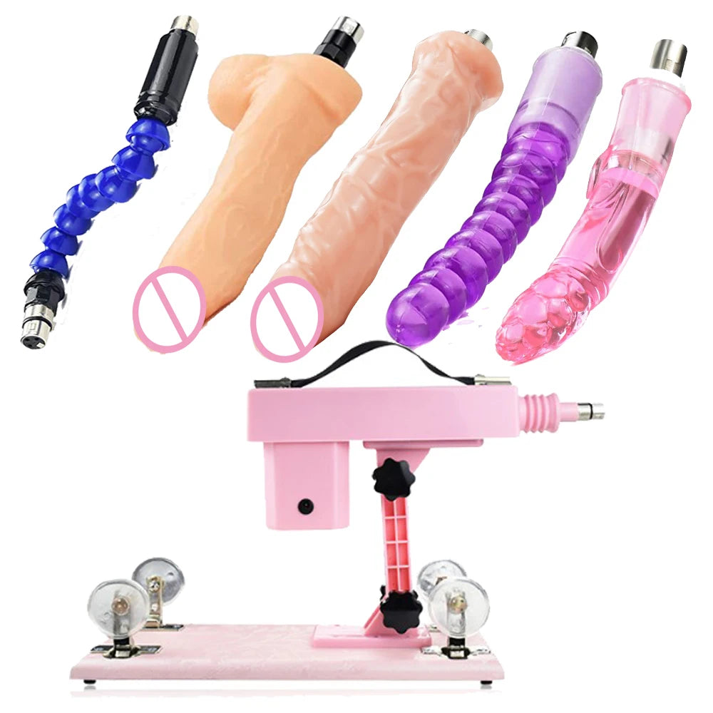 Quiet Auto Sex Machine with 3XLR Attachments