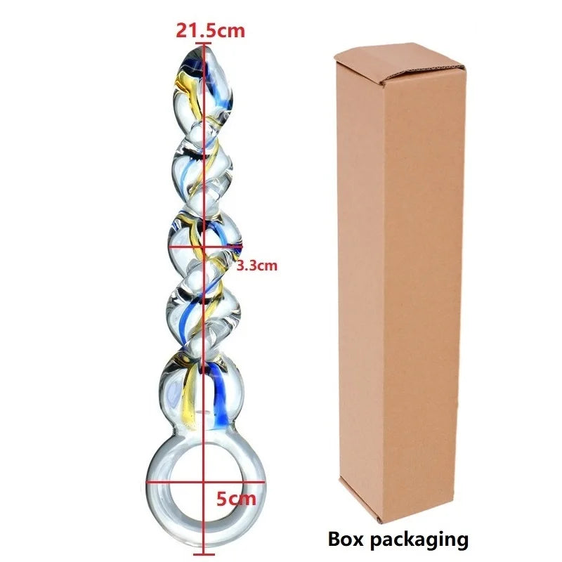 Polished Borosilicate Glass Intimacy Toy