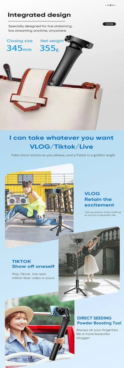 Bluetooth Remote Selfie Stick