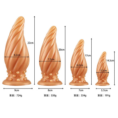 Luminous Glow Silicone Anal Plug — 5 Sizes Body Safe