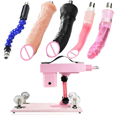 Quiet Auto Sex Machine with 3XLR Attachments