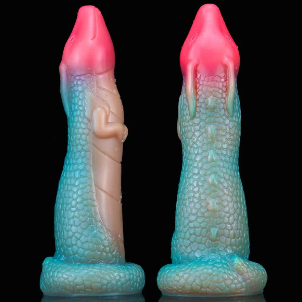 Monster Silicone Dildo with Suction Cup — 4 Colours