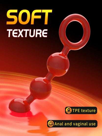 Anal Bead Sex Toy Female Male Homosexual Buttocks Bead Long Buttocks Bead Vagina Clit Pull Global Anal Stimulator Sex Toy.