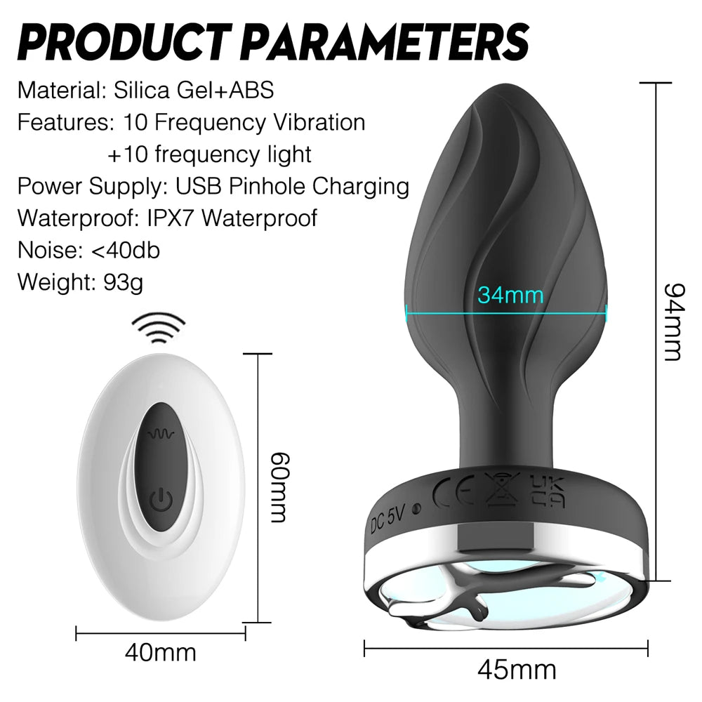 Remote-Control Silicone Plug Massager