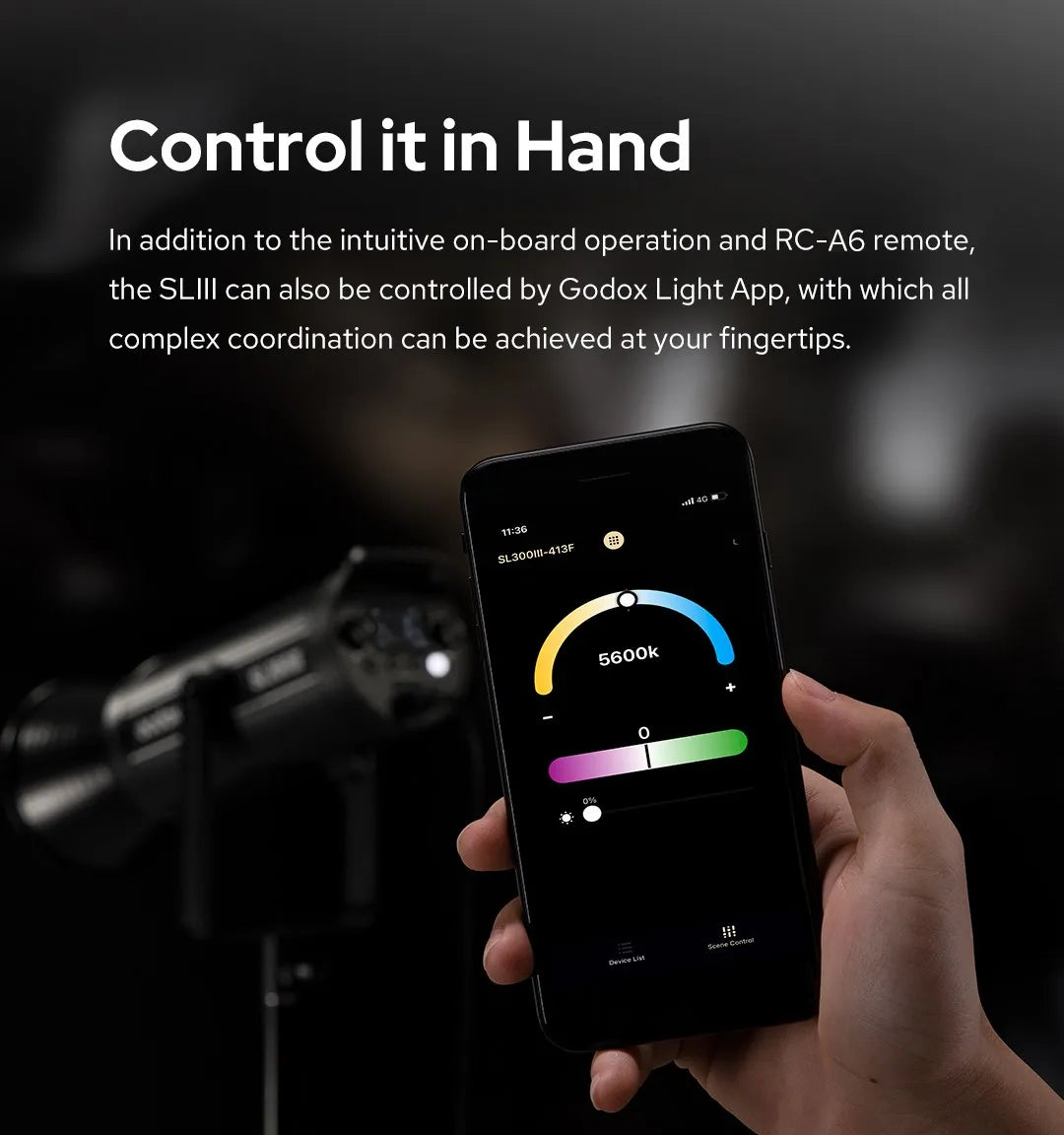 App & Remote Control Streaming Light