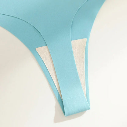 Solid Color Comfortable Ice Silk Panties