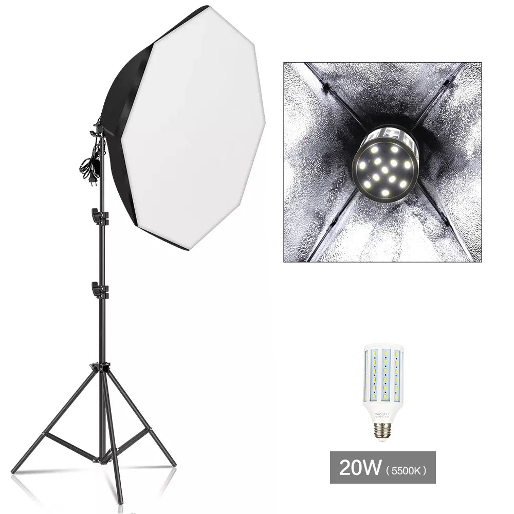 Studio Lighting with Global Plug Adapters